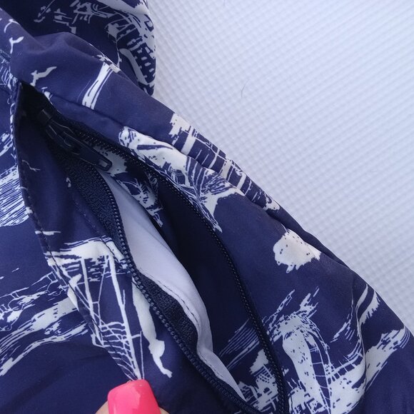 ROBINSON LES BAINS Paris French‎ lined beach resort preppy swim trunks Size M - Picture 7 of 7